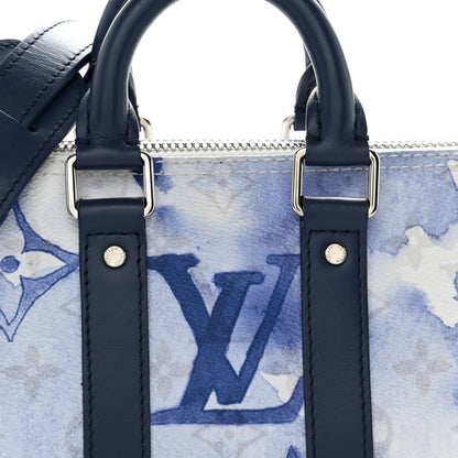 Louis Vuitton Monogram Watercolor Keepall XS Blue 7 of 9