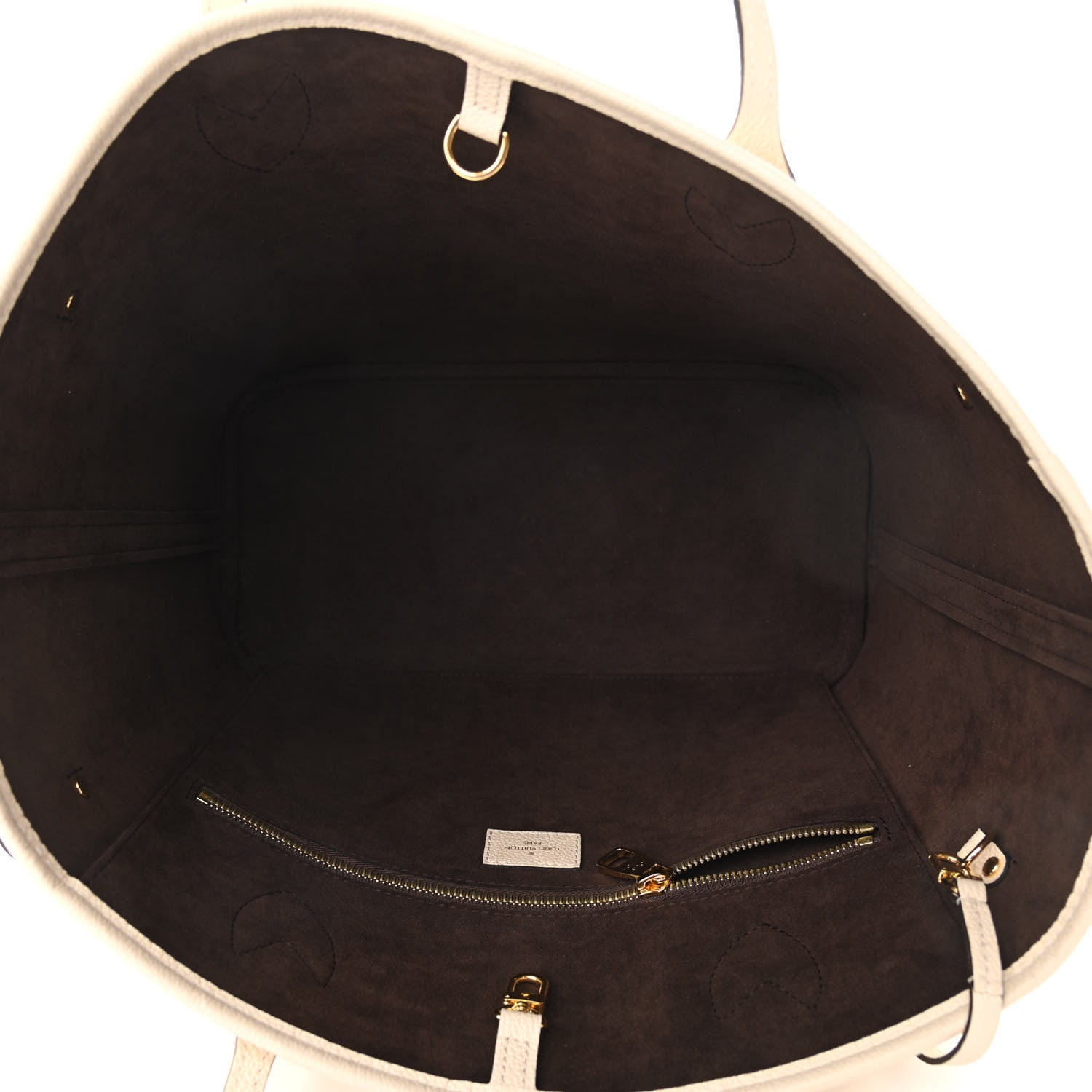 Louis Vuitton Empreinte Monogram Giant Neverfull MM Cream 6 of 10