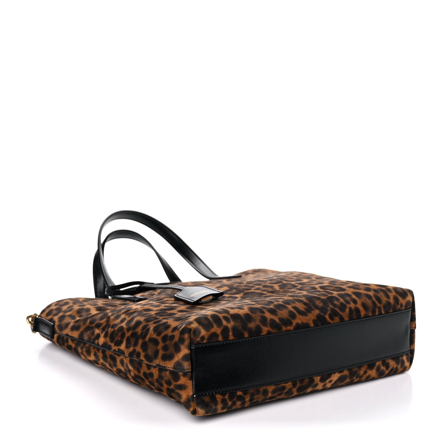 Suede Leopard Print Toy Shopping Tote Naturale