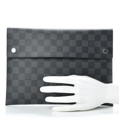Louis Vuitton Damier Graphite Large Alpha Pochette 2 of 12