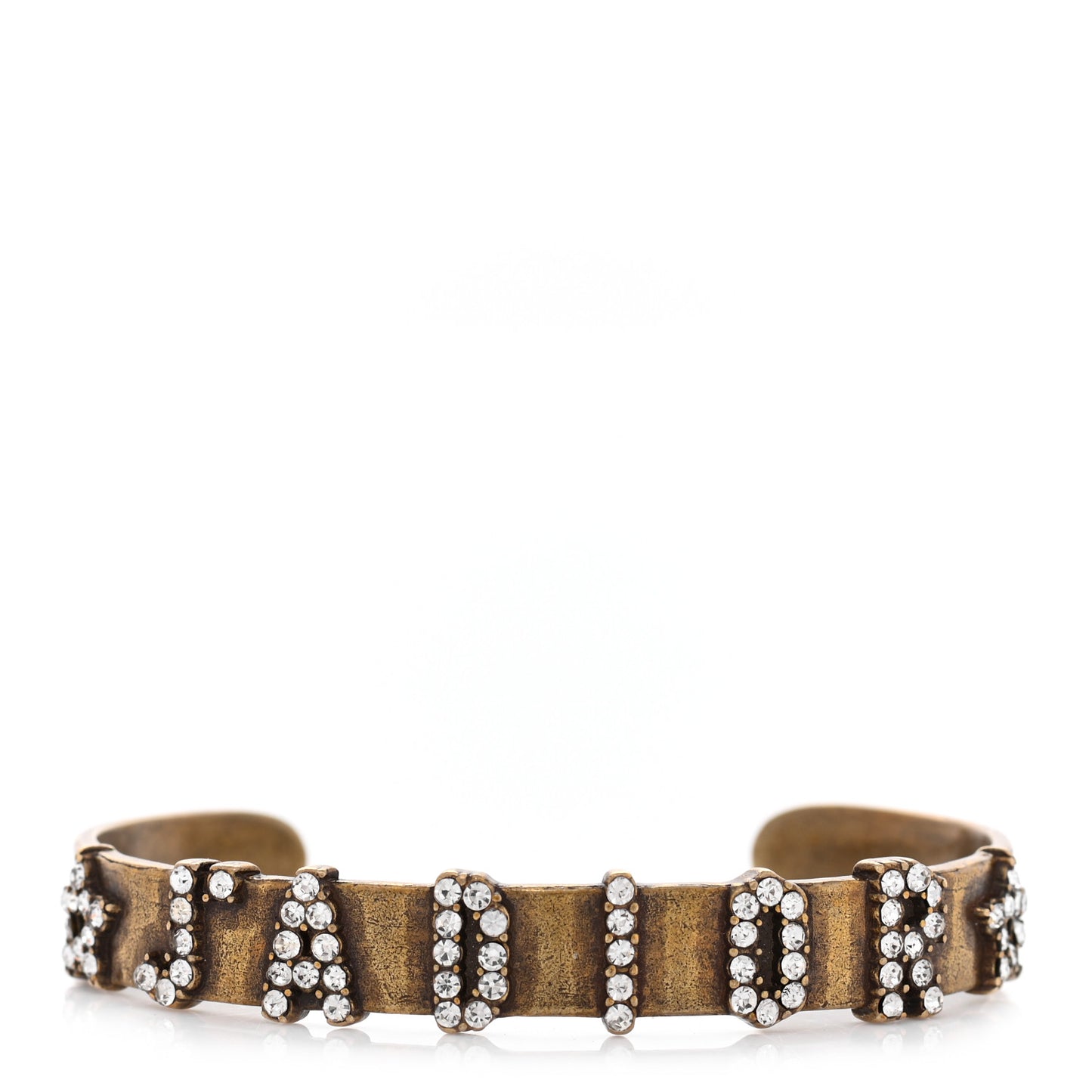 Metal Crystal J'Adior Bracelet Cuff Gold