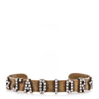 Christian Dior Metal Crystal J'Adior Bracelet Cuff Gold 1 of 4
