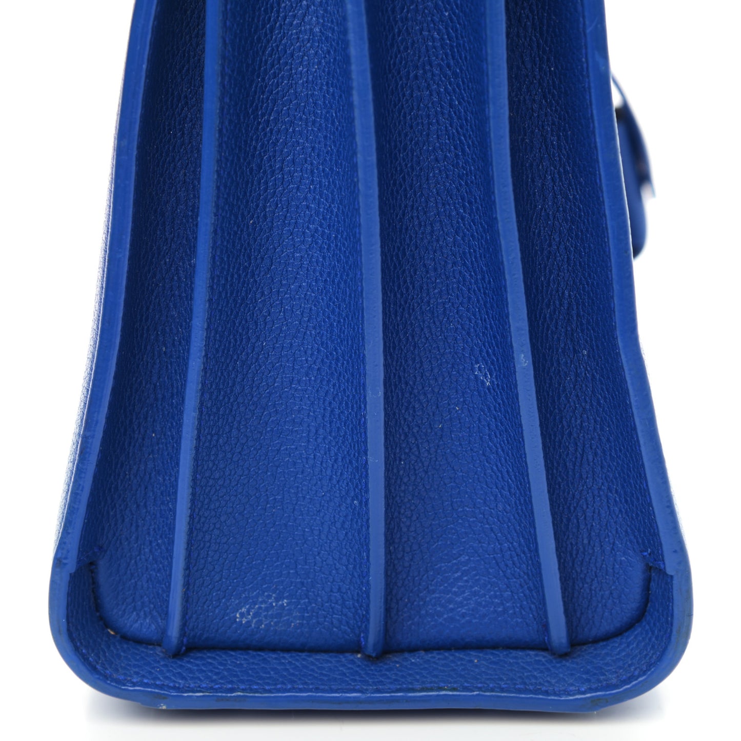 Grained Calfskin Baby Sac De Jour Royal Blue
