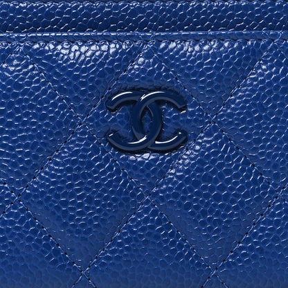 Chanel Caviar Quilted Incognito Card Holder Blue 9 of 11