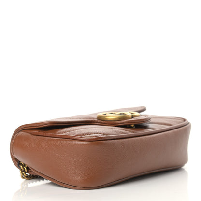 Gucci Azalea Calfskin Matelasse Diagonal Super Mini GG Marmont Shoulder Bag Cuir 4 of 9