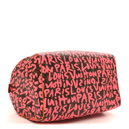 Louis Vuitton Monogram Graffiti Speedy 30 Fuchsia 4 of 11