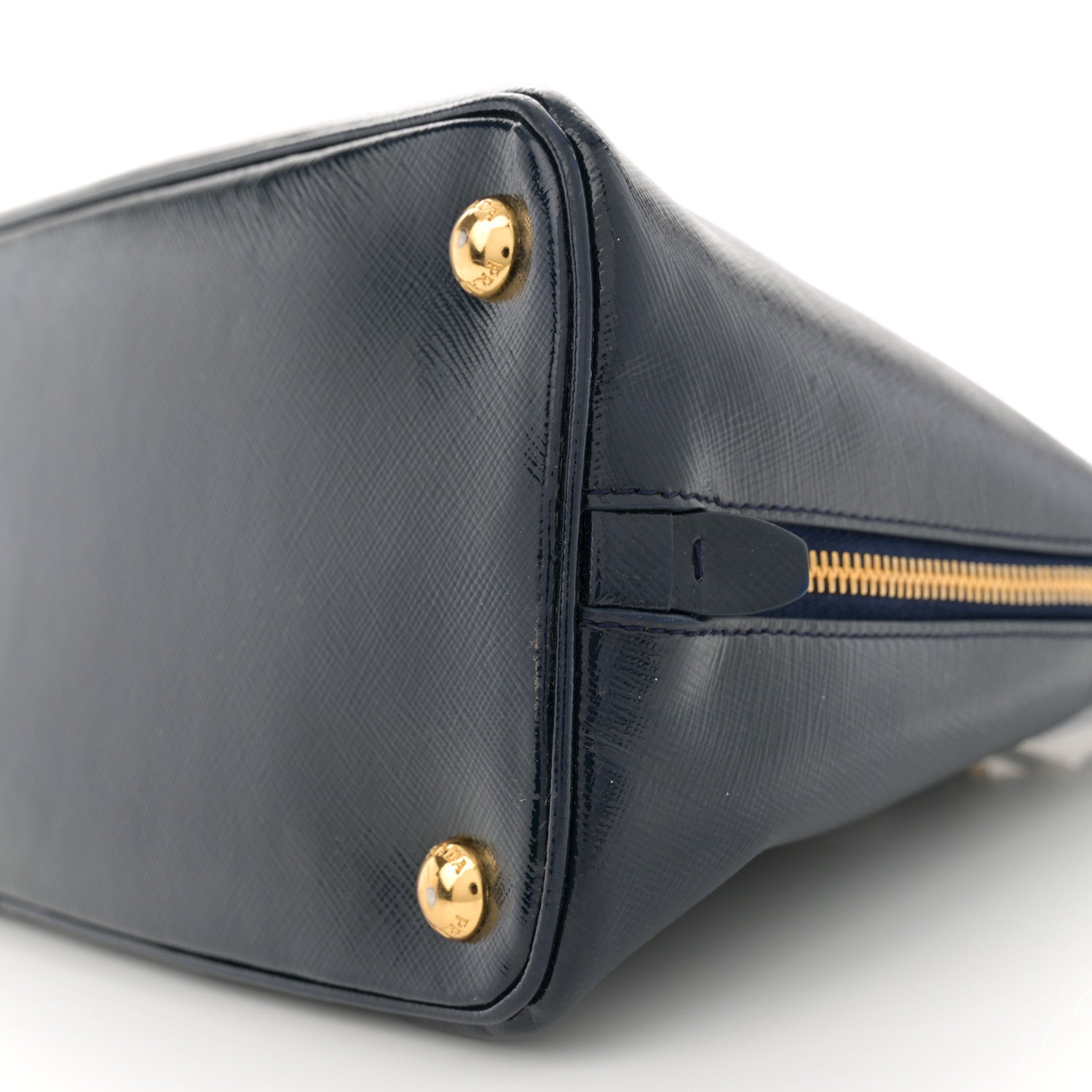 Prada Saffiano Vernice Medium Promenade Tote Royal 11 of 15