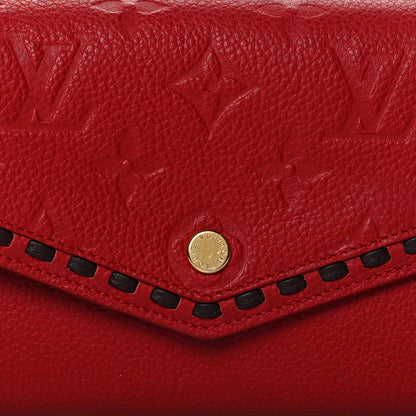 Louis Vuitton Empreinte Sarah Wallet Red Scarlet 7 of 8