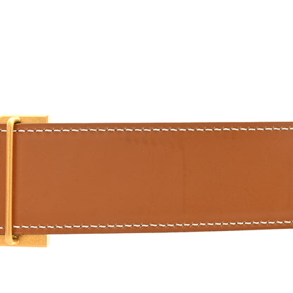 Hermes Box Chamonix 32mm H Belt 80 32 Black Gold 4 of 11