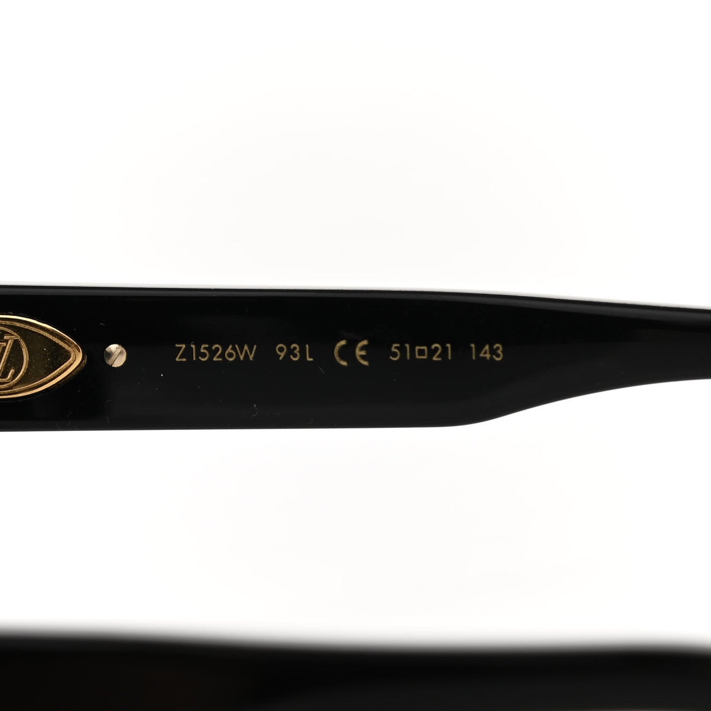 Acetate My Monogram Square Sunglasses Z1526W Black