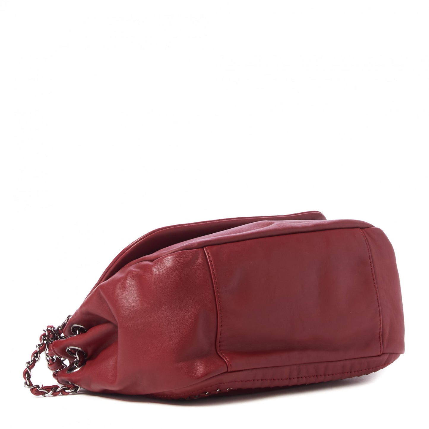 Smooth Calfskin Luxe Ligne Flap Red
