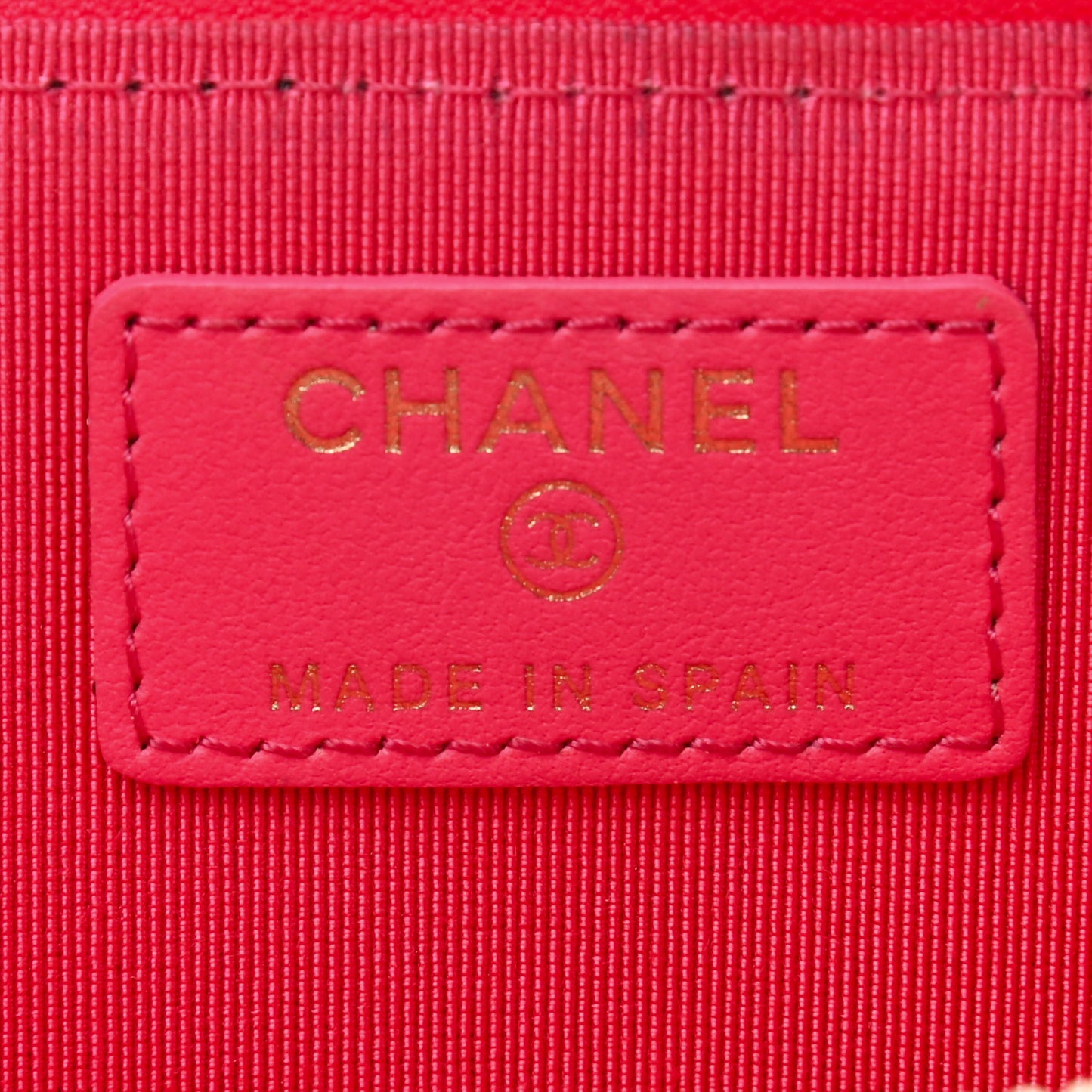 Patent Quilted Key Holder Case Pink