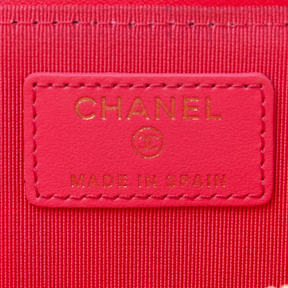 Chanel Patent Quilted Key Holder Case Pink 6 of 10