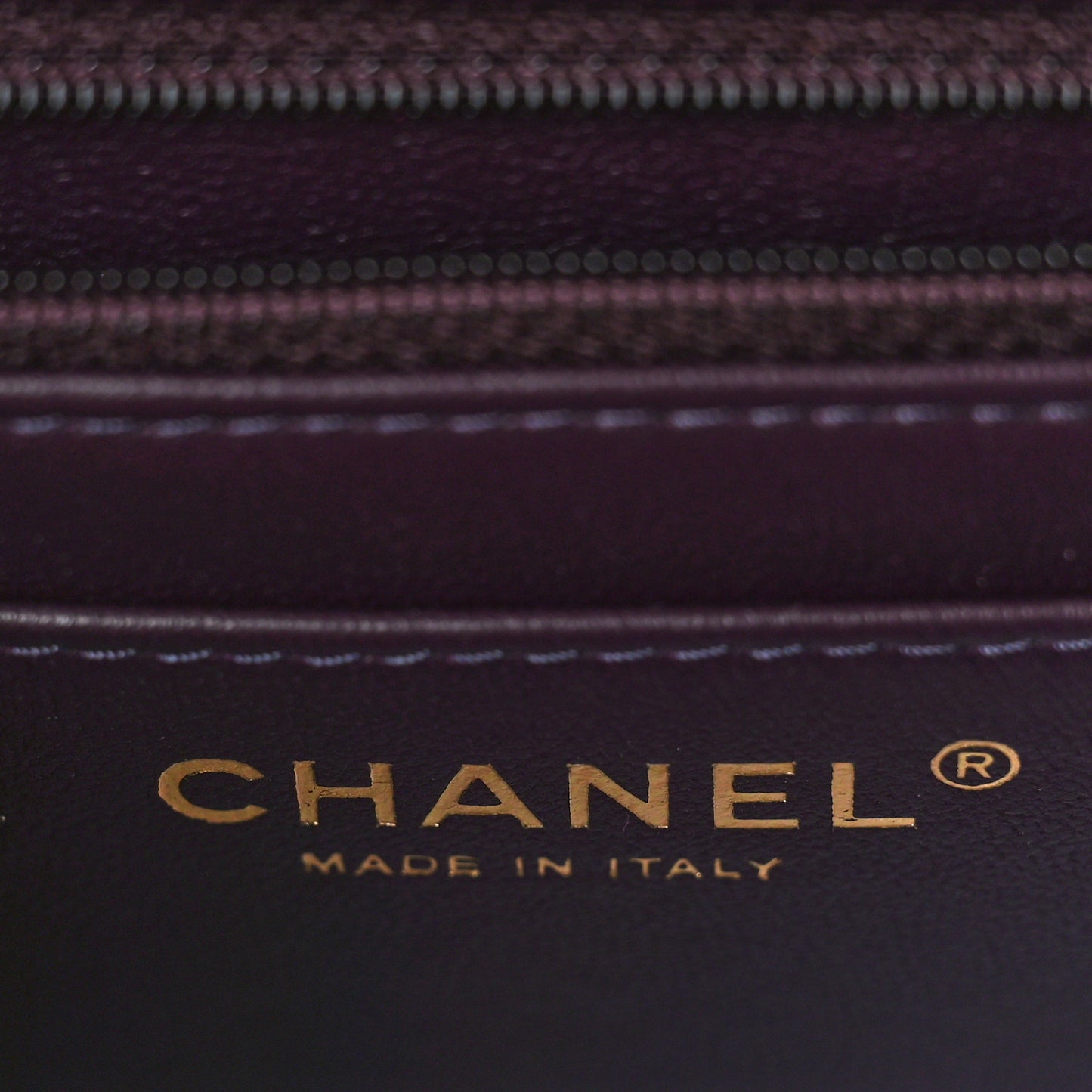 Shaded Patent Calfskin Quilted Mini Rectangular Flap Red Yellow Dark Purple