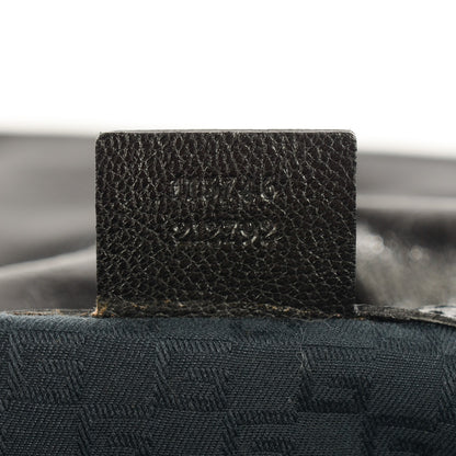 Gucci Velvet Web Blondie Shoulder Flap Bag Black White 7 of 7