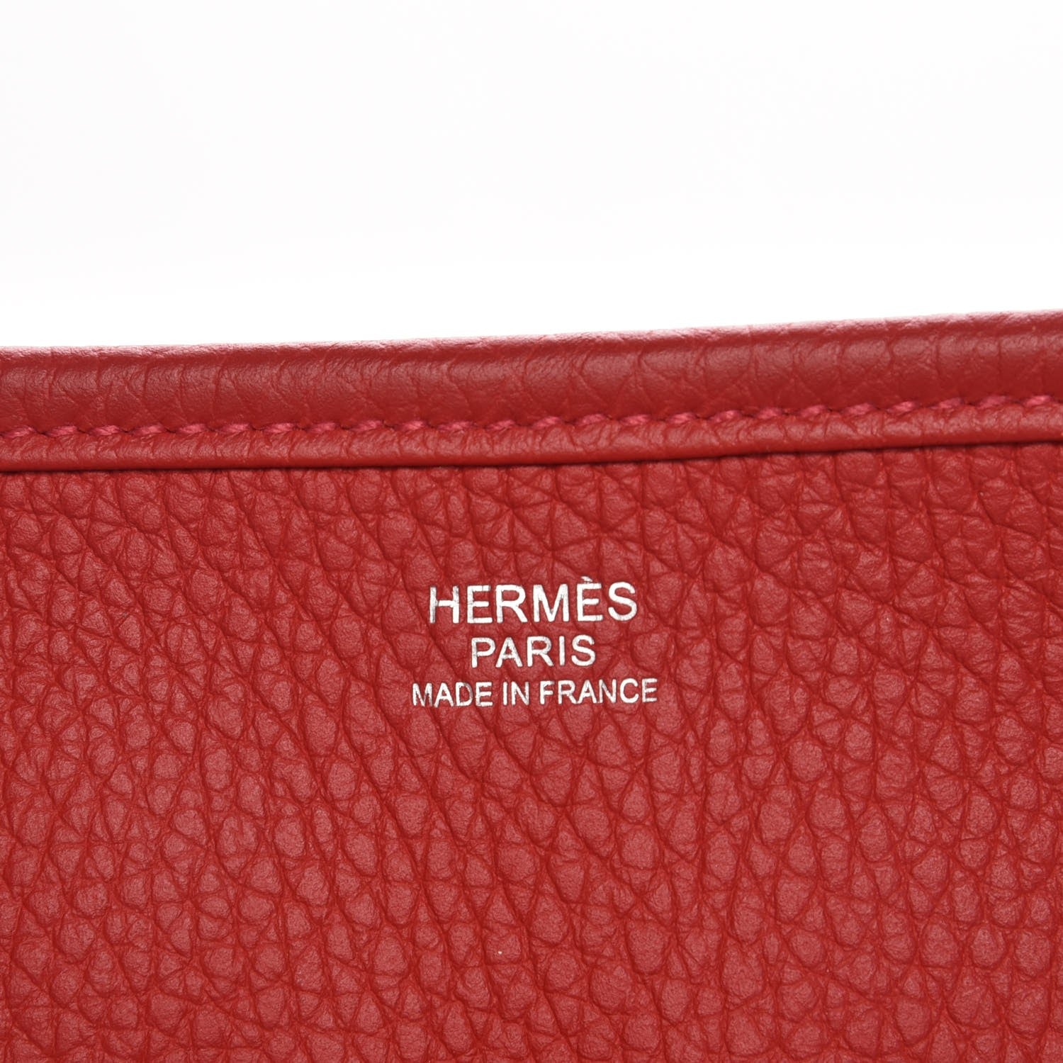 Hermes Taurillon Clemence Evelyne III GM Rouge Casaque 6 of 8