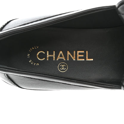 Chanel Lambskin Quilted CC Turnlock Loafers 41 Black 7 of 9