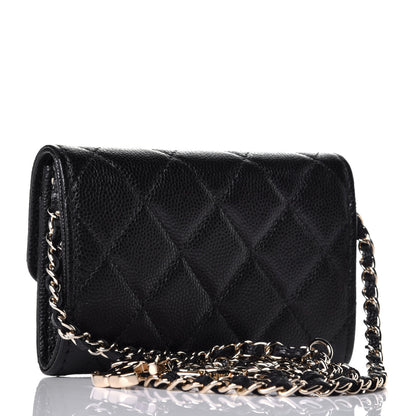 Chanel Caviar Quilted Flap Classic Belt Bag Black 3 of 9