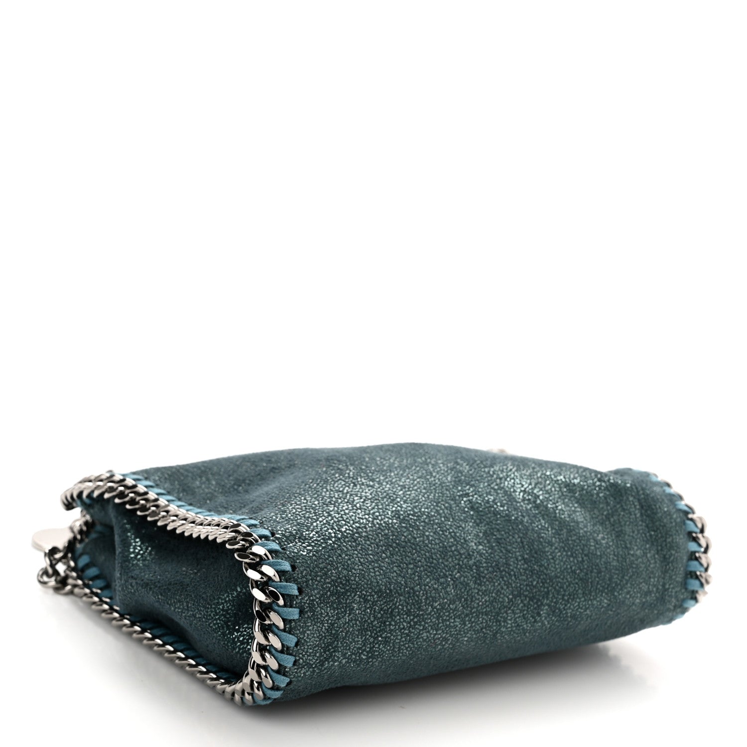 Stella McCartney Shaggy Deer Tiny Falabella Tote Petroleum 4 of 10