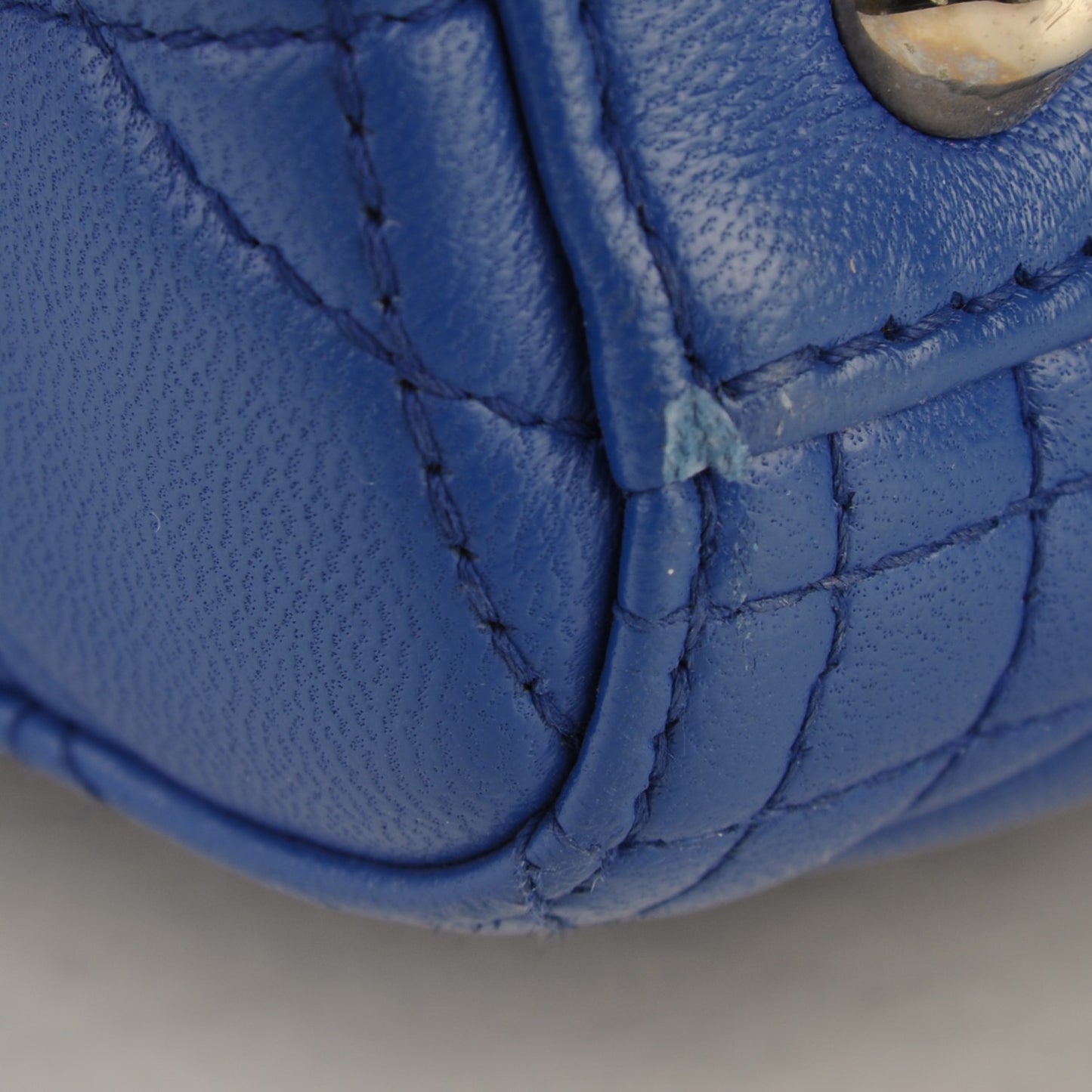 Lambskin Cannage Large Lady Dior Royal Blue