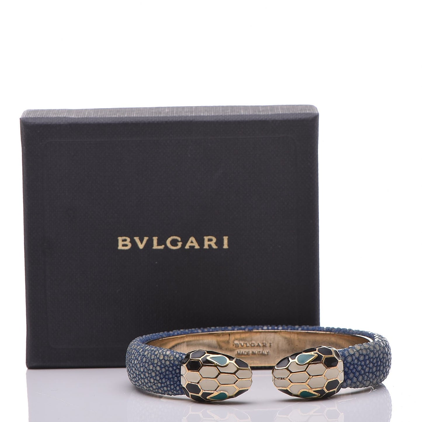 Galuchat Serpenti Forever Bracelet Royal Sapphire