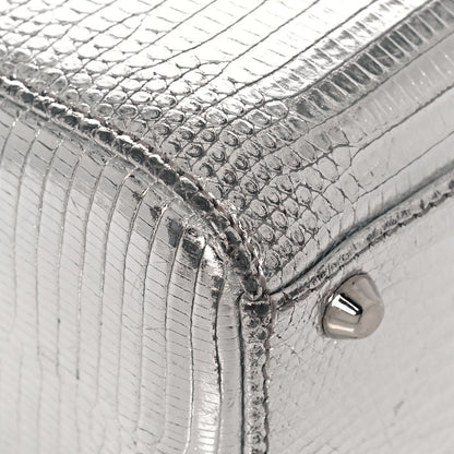 Christian Dior Metallic Lizard Mini Lady Dior Silver 5 of 18