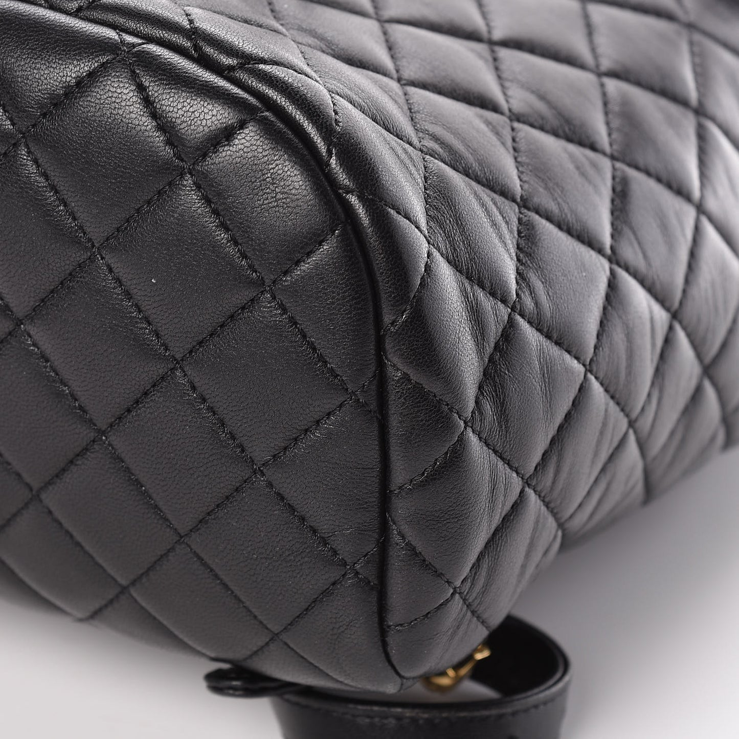 Lambskin Quilted Small Urban Spirit Backpack Black