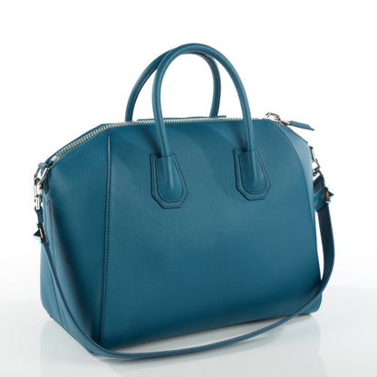 Givenchy Sugar Goatskin Medium Antigona Petrol Blue 3 of 7