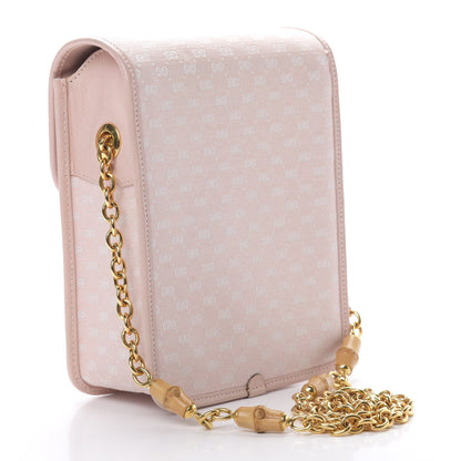 Gucci Monogram Bamboo Chain Shoulder Bag Light Pink 3 of 14