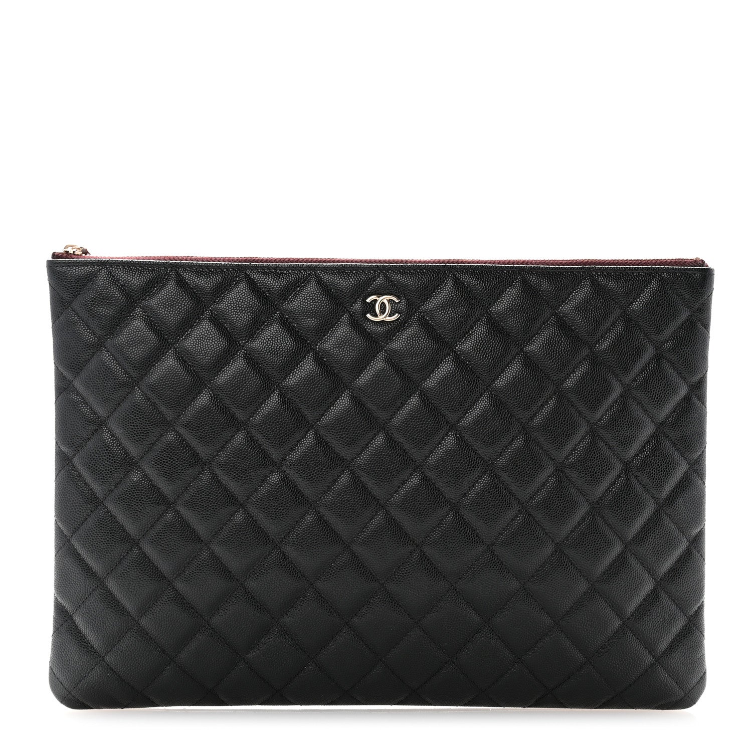 Chanel Caviar Quilted Large Cosmetic Case Black 1 of 9