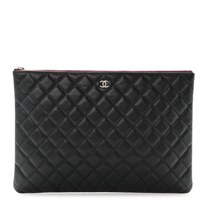 Chanel Caviar Quilted Large Cosmetic Case Black 1 of 9