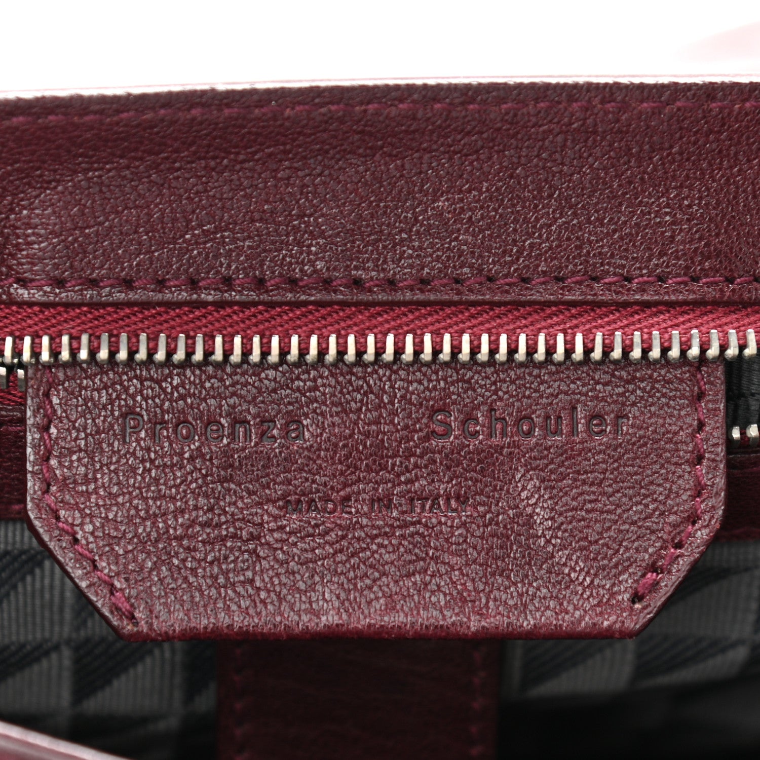 Proenza Schouler Lambskin Medium PS1 Satchel Burgundy 6 of 12