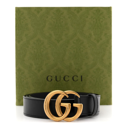 Gucci Calfskin Double G 30mm Belt 95 38 Black 6 of 6