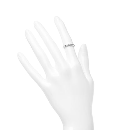 Tiffany Platinum Diamond 2mm Half Circle Wedding Band Ring 48 4.5 2 of 6