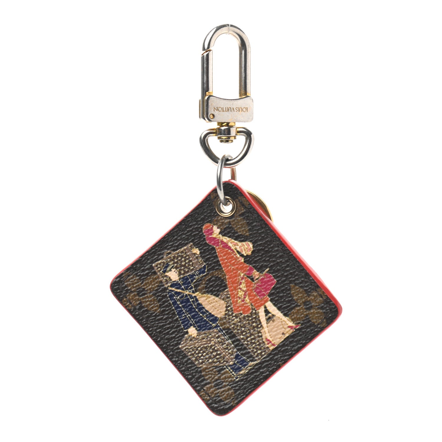 Louis Vuitton Monogram Illustre Groom Bag Charm Key Ring 1 of 8