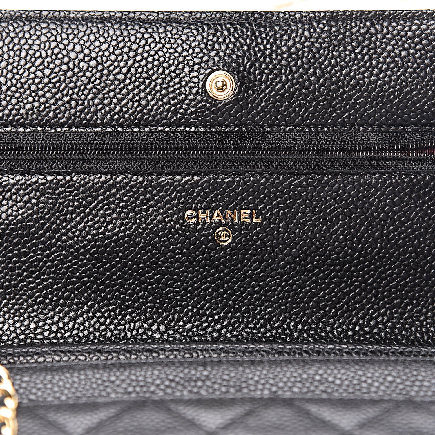 Chanel Caviar Quilted Wallet On Chain WOC Black 6 of 12