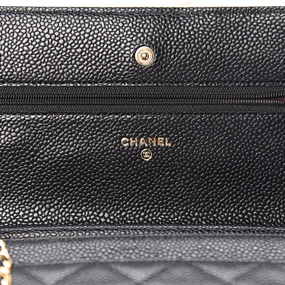 Chanel Caviar Quilted Wallet On Chain WOC Black 6 of 12