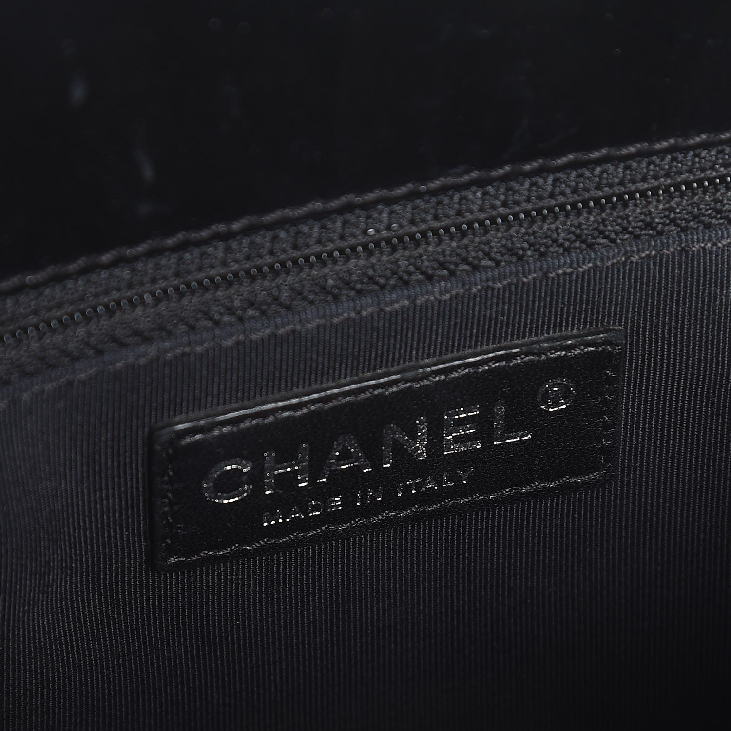 Chanel Patent Quilted Grand Shopping Tote GST Black 6 of 7
