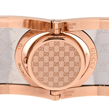 Gucci Stainless Steel Calfskin 33mm Twirl Quartz Watch Black 4 of 5