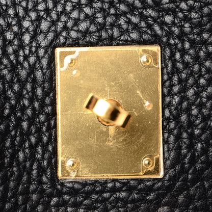 Hermes Taurillon Clemence Birkin 35 Black 20 of 36