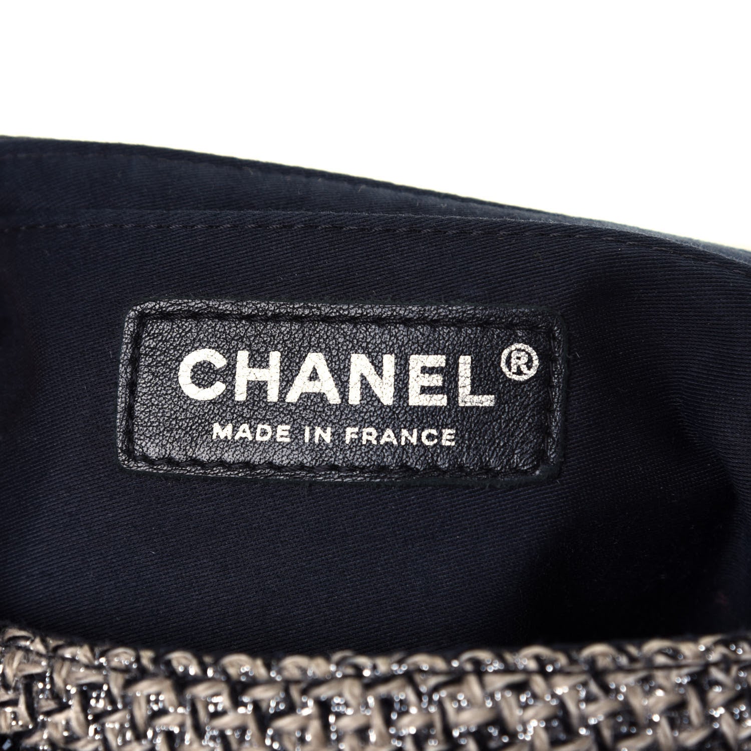 Chanel Crystal Tweed Quilted Medium Single Flap Black 5 of 11