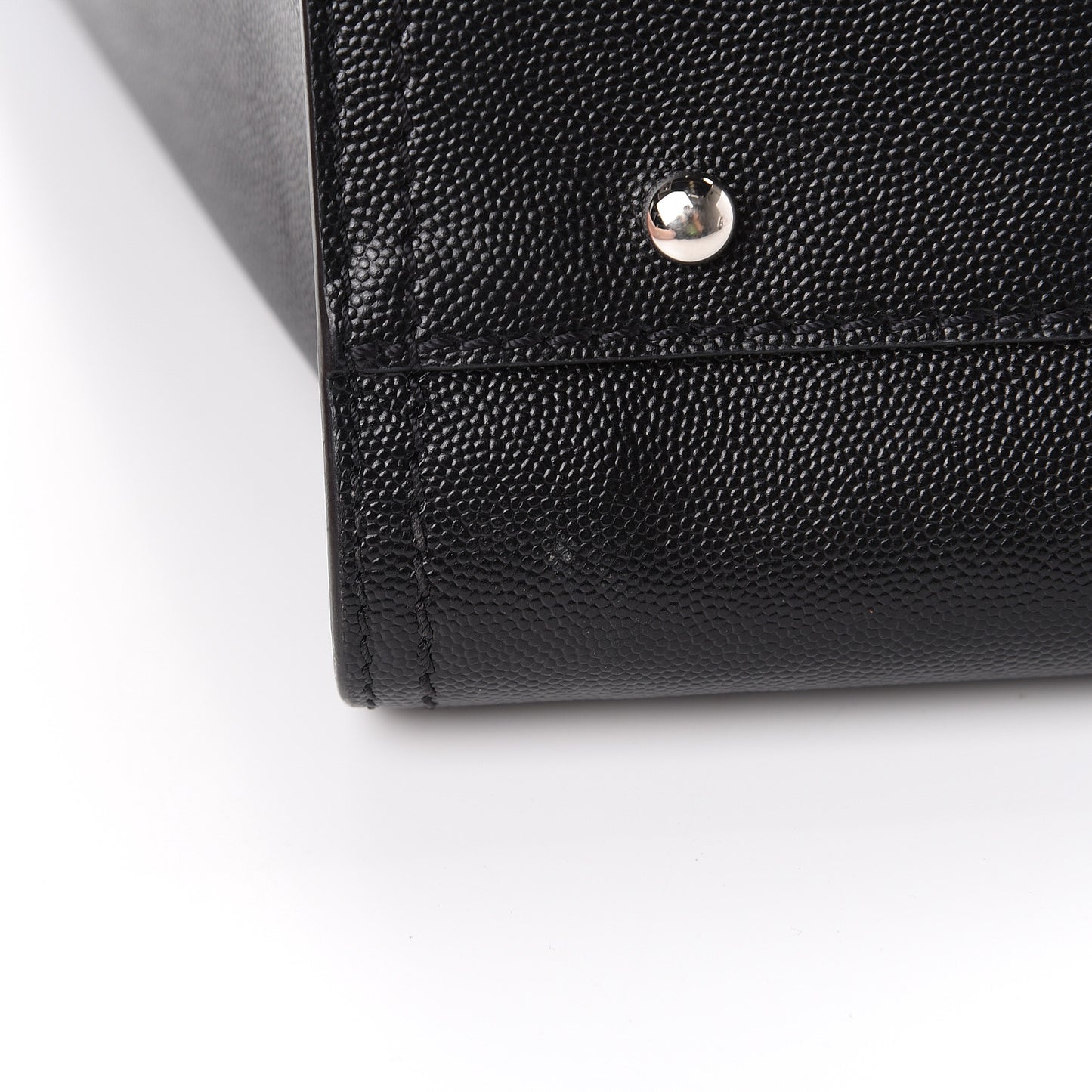 Caviar Medium Studded Deauville Tote Black