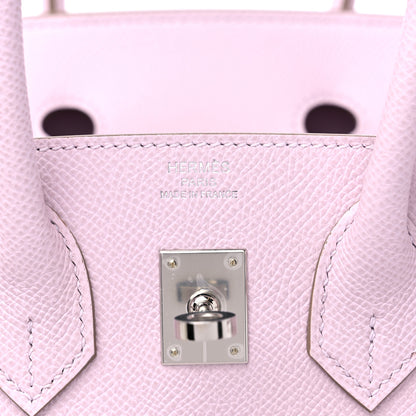 Hermes Epsom Birkin Sellier 25 Mauve Pale 6 of 10