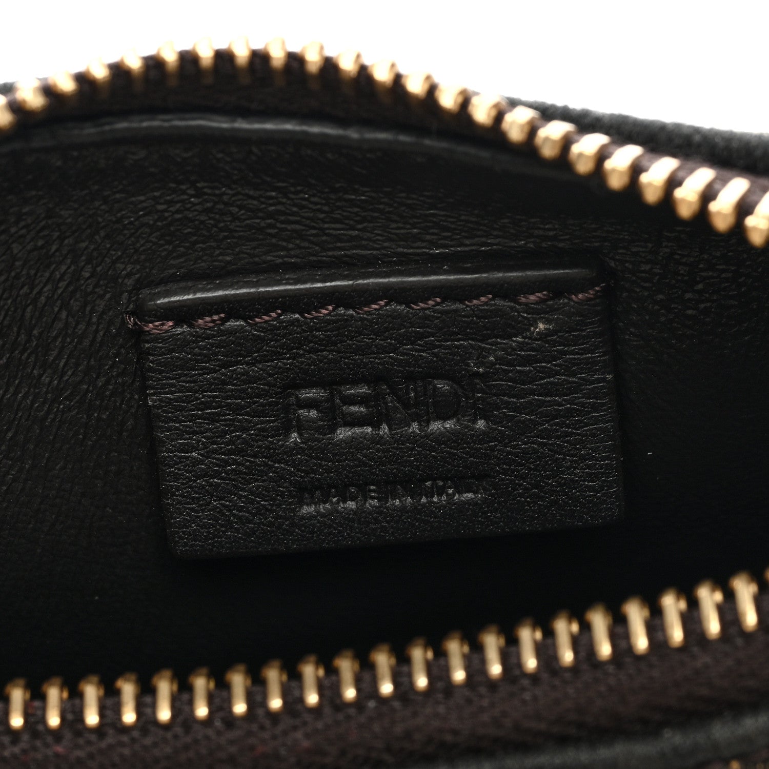 Fendi Fabric Jacquard FF 1974 Nano Fendigraphy Hobo Charm Tobacco Moro 5 of 8