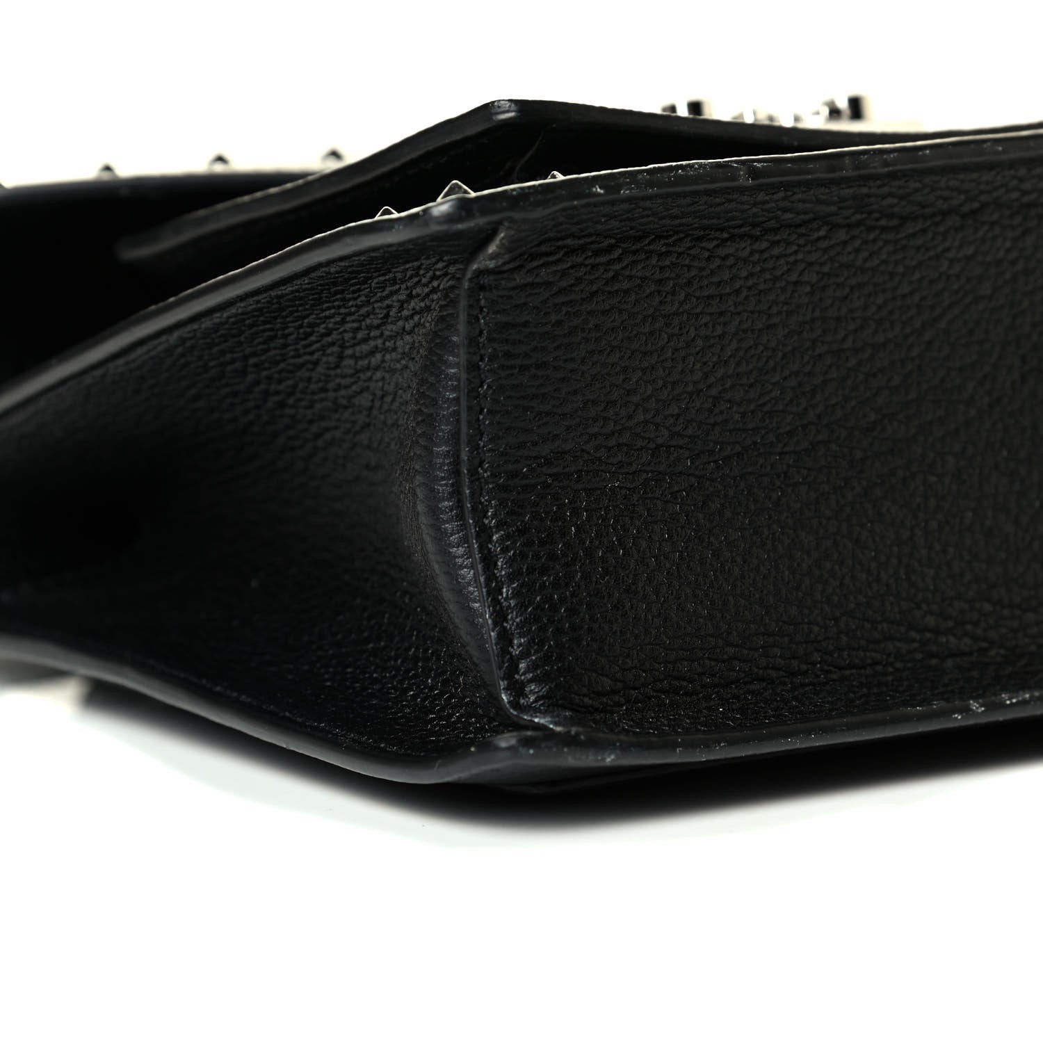 MCM Calfskin Studded Small Patricia Satchel Black 6 of 7