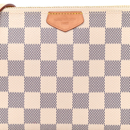 Louis Vuitton Damier Azur Double Zip Pochette 9 of 13