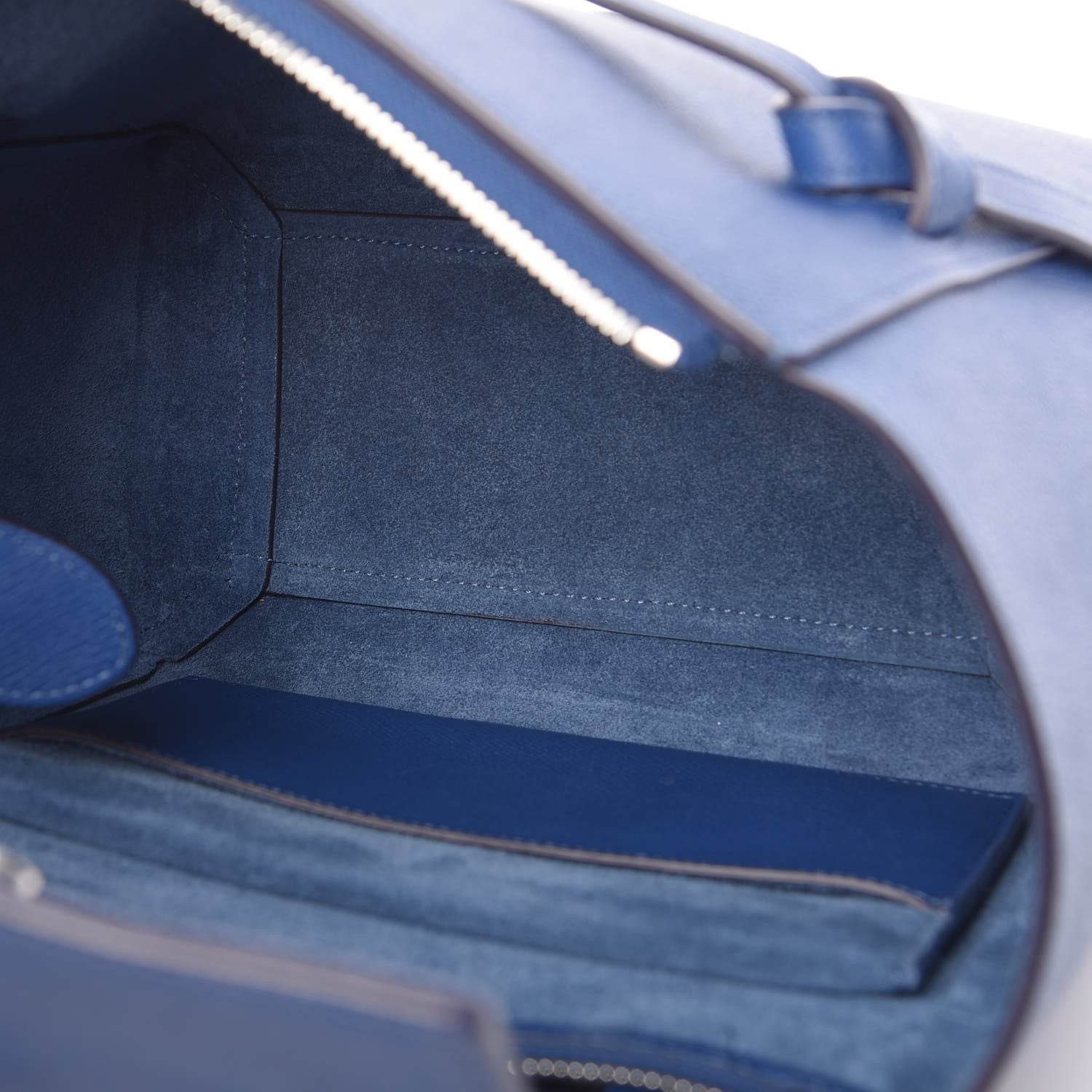 Celine Baby Grained Calfskin Micro Belt Bag Lazuli 7 of 10
