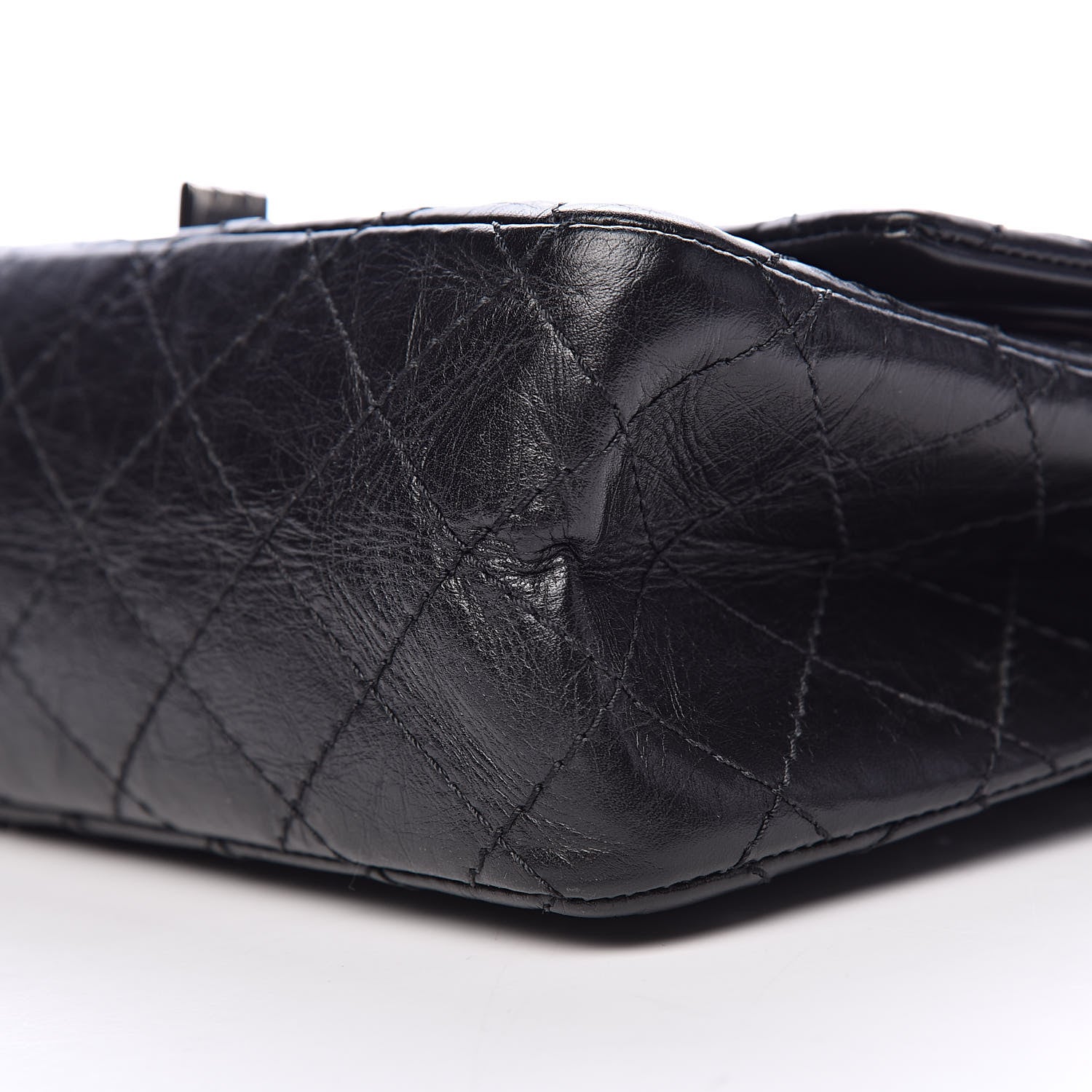 Chanel Aged Calfskin Quilted 2.55 Reissue 225 Flap Black 15 of 16