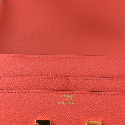 Hermes Epsom Constance Short Wallet Rose Jaipur 6 of 6