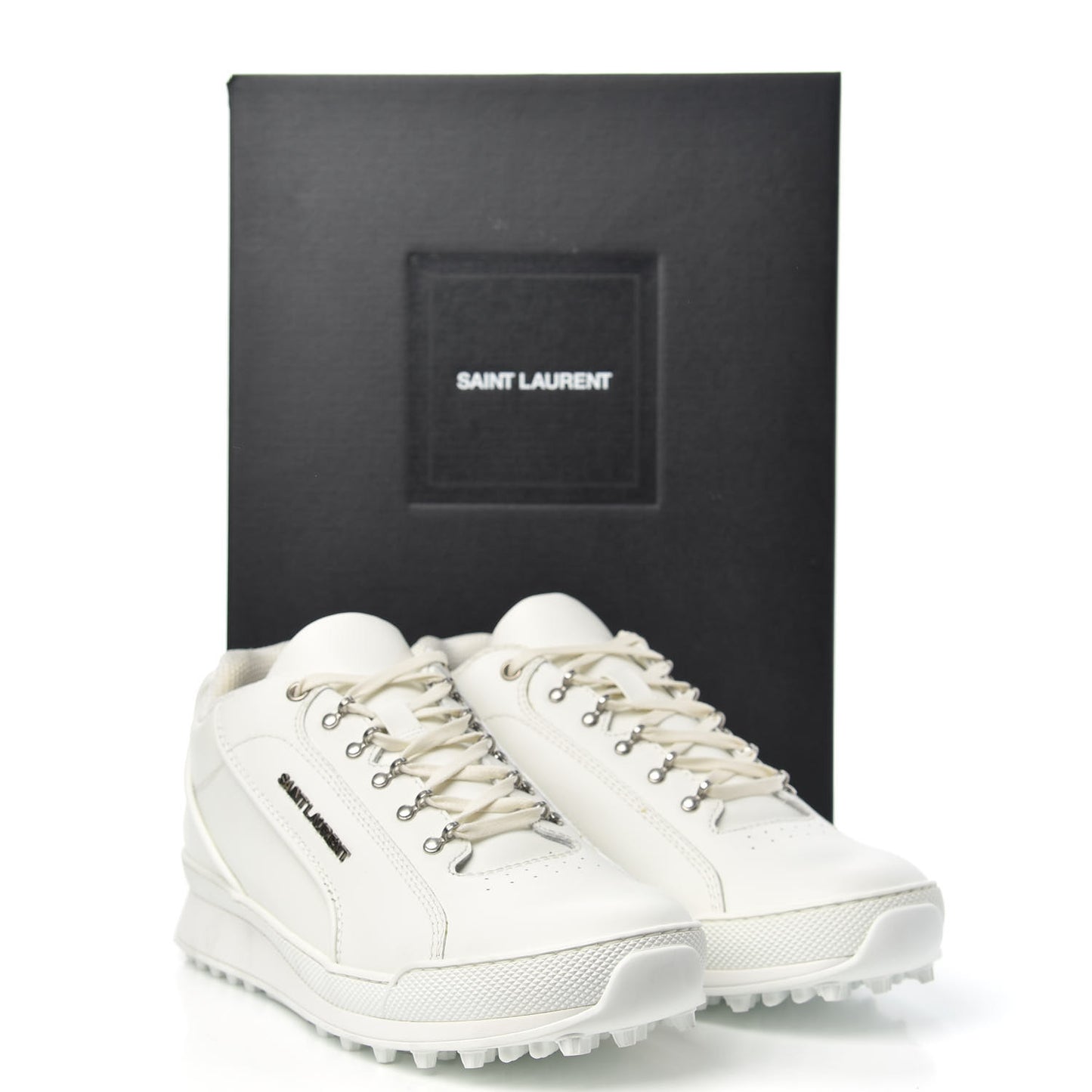 Calfskin Jump Low Top Sneakers 41 Optic White